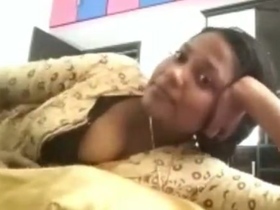 Enjoy a romantic morning wake-up with a stunning girl through her beautiful video call