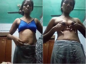 Telugu aunty reveals her slender body and big boobs in exclusive video