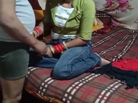 Desi wife and her husband in a steamy video