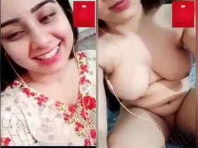 Busty Pakistani babe flaunts her big boobs and shaved pussy