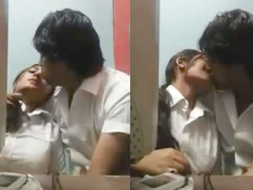 Intimate moments of Dhaka university lovers in secluded room