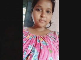 Arousing woman displays her breasts and intimate area