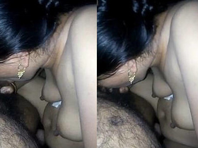 Indian wife gives a blowjob and gets fucked hard by her husband