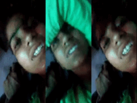 A video of a lover taking pictures of his girlfriend in a seductive manner
