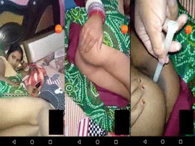 Indian wife has anal sex with candle