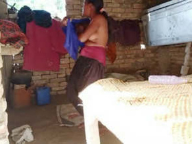 Caught on camera: Village girl in skimpy clothes