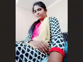 Hot Indian babe flaunts her breasts and pussy on video chat