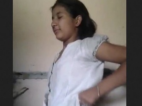 Young woman shows off her charm after engaging in sexual activity