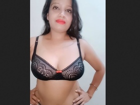 An enticing South Asian woman reveals her body in a sensual video