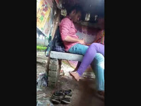 Secretly recorded Indian couple having sex