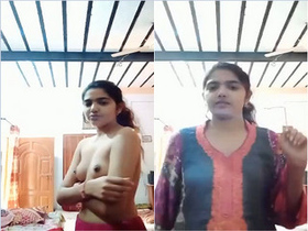 Exclusive Indian girl flaunts her boobs in a hot video
