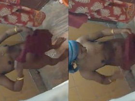 Indian sister takes a bath