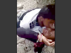 Local Indian couple enjoys a steamy encounter in the jungle