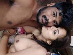 Desi couple enjoys passionate sex in bed