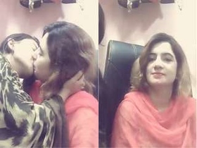 Young Indian lesbians share intimate moments in exclusive video