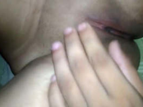 First-time solo play for pretty college girl watched by her guys