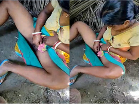 Country wife indulges in solo pleasure by shaving her intimate area