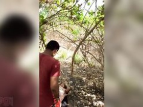 Indian couple indulges in steamy outdoor MMF sex scene
