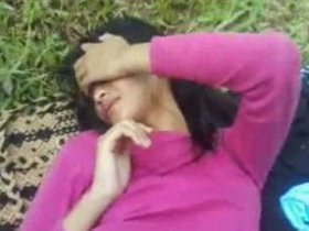 Young college student gets naughty in the great outdoors