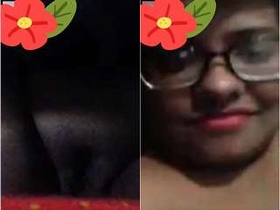 Budi the Bangla babe flaunts her juicy tits and pussy on video call