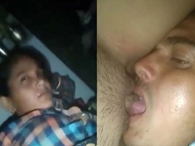 Indian GF gets her pussy licked on camera
