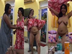 Intoxicated Indian bhabhi performs naked in front of her brother