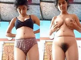 Hot Indian teen flaunts her body in front of the camera