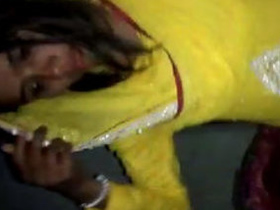 Desi couple caught in the act of having sex in the backyard