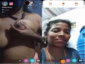 Indian bhabhi flaunts her big boobs on live webcam show