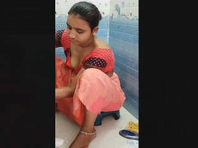 Bhabi prepares for a bath