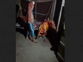 A young Indian woman enjoys intense sexual relations with a mature man