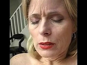 Elderly woman's intense orgasm