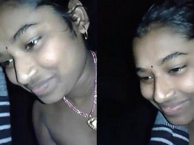 Indian babe gives a blowjob to her boyfriend