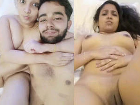 Indian couple gets caught having sex in a hotel room, featuring a beautiful couple