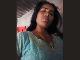 Village girl undressing sensually