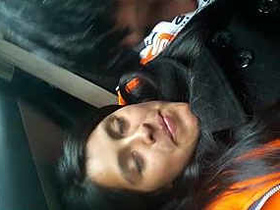 Desi babe gets hard fucked in the backseat of a car