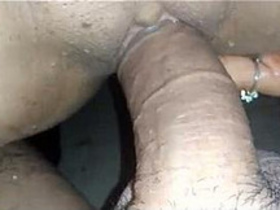 Indian wife takes a ride on her husband's penis in the bathroom