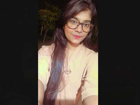 Cute Indian girl flaunts her breasts in a video call