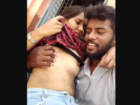 Indian sweethearts engage in outdoor intimacy in compilation