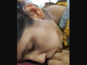 Exotic Indian girl gives a sensual blowjob