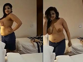 Indian girl performs dance routine