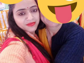 Desi babe gets intimate with her boyfriend in a bathroom