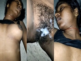 Hairy Tamil wife gets creampied by neighbor in homemade video
