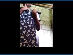 A charming girl displays her breasts