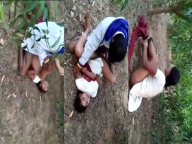 Bihari threesome enjoys outdoor sex in MMS video
