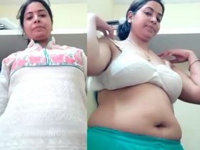 A married woman bares her body for her boyfriend in a steamy video