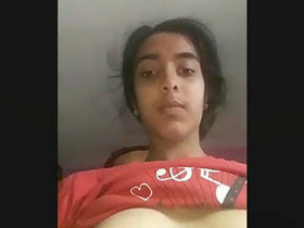 BF gets a sneak peek of his girlfriend's naked body
