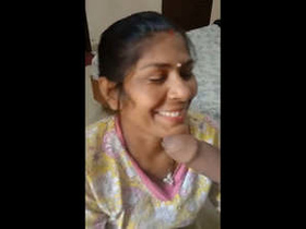 Indian bhabhi gives devar a blowjob on the balcony