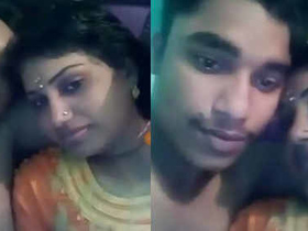 Bhabi and devar enjoy a romantic live video with Malu