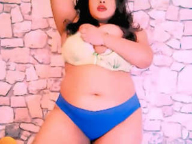Curvy Indian webcam performers undress for a steamy session